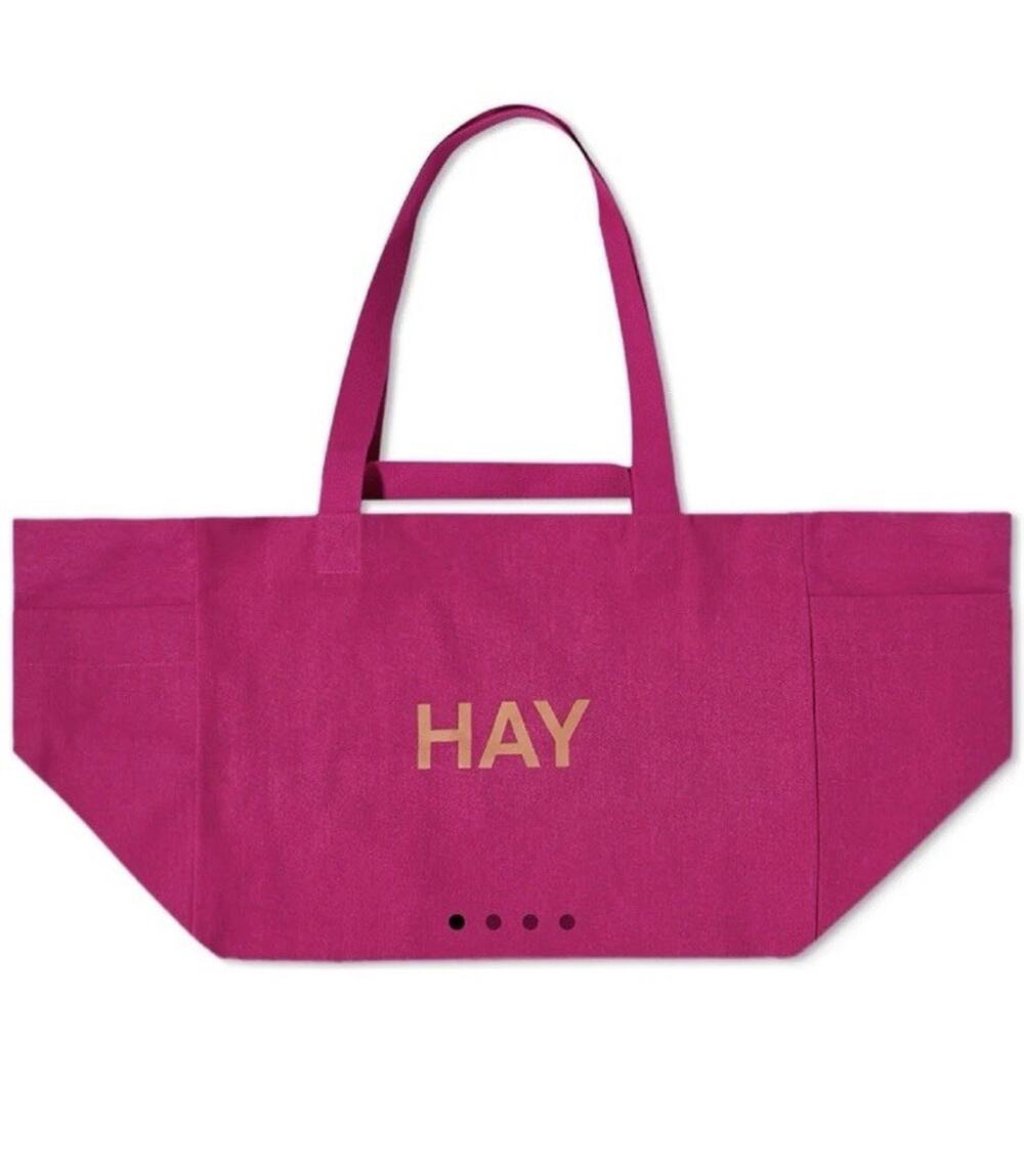 HAY Weekend Bag Fuchsia 50% Recycled Cotton W54cm Travel Tote
